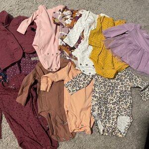 Assorted Baby Girl 3 Month Onesies